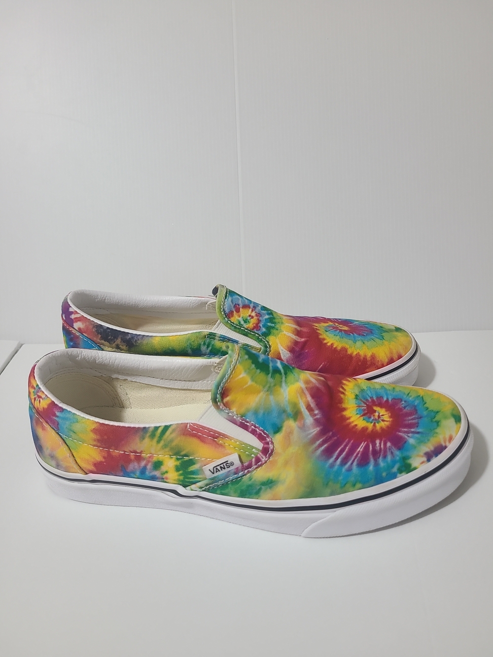 Vans Mens 8.5  Womens Size 10 Tie-Dye Slip-On Sneakers - Multicolor Slip-on - Picture 2 of 7